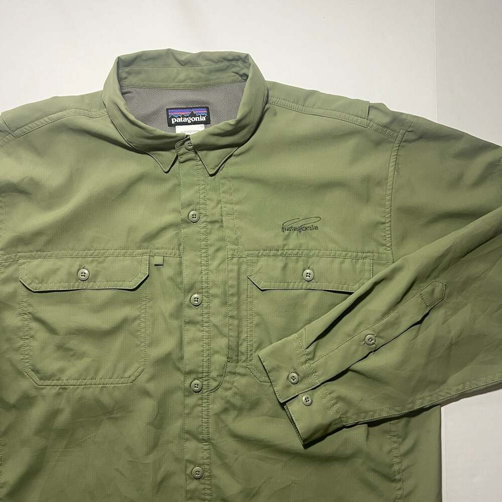 Patagonia Men's Long-Sleeved Sol Patrol II Fishing Shirt Size M Green